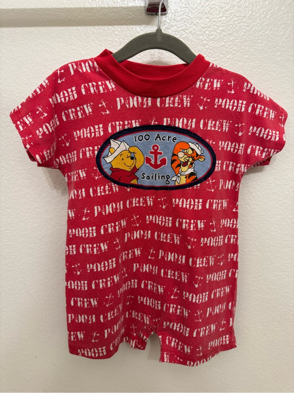 Vintage Winnie the Pooh and tigger 100 acre sailing romper